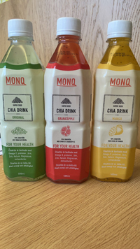Chia Drink-flaskor, original, granatäpple och mango
